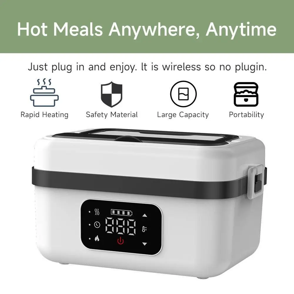 'HotBox' Lunch Box with Rechargeable Wireless Electric Heating