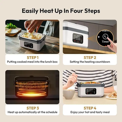'HotBox' Lunch Box with Rechargeable Wireless Electric Heating