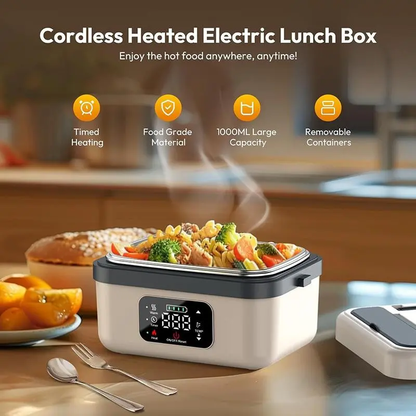 'HotBox' Lunch Box with Rechargeable Wireless Electric Heating
